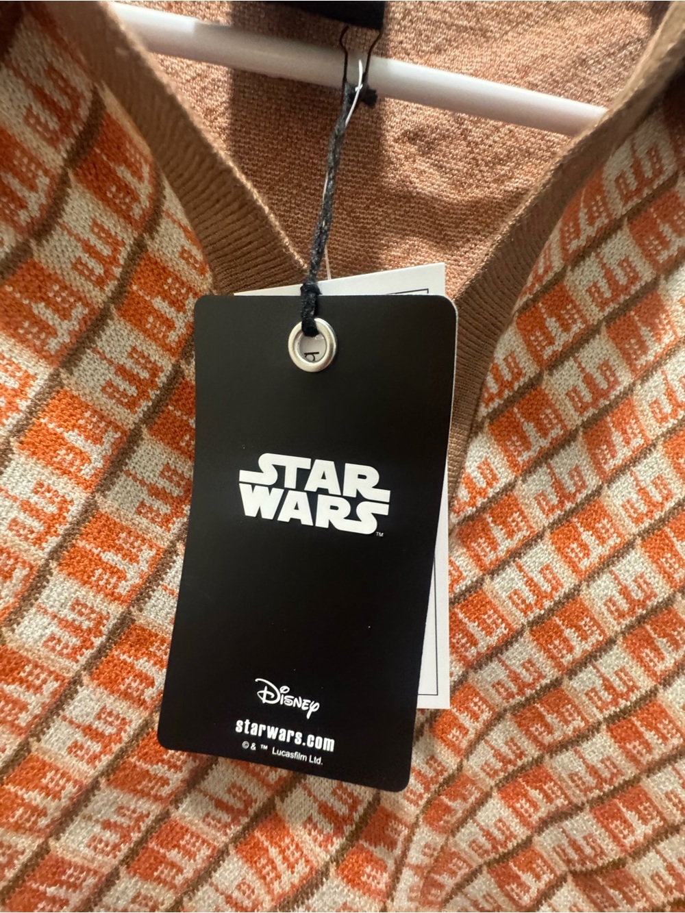 Star Wars Orange and Brown Retro Knit Polo - Picture 3 of 3